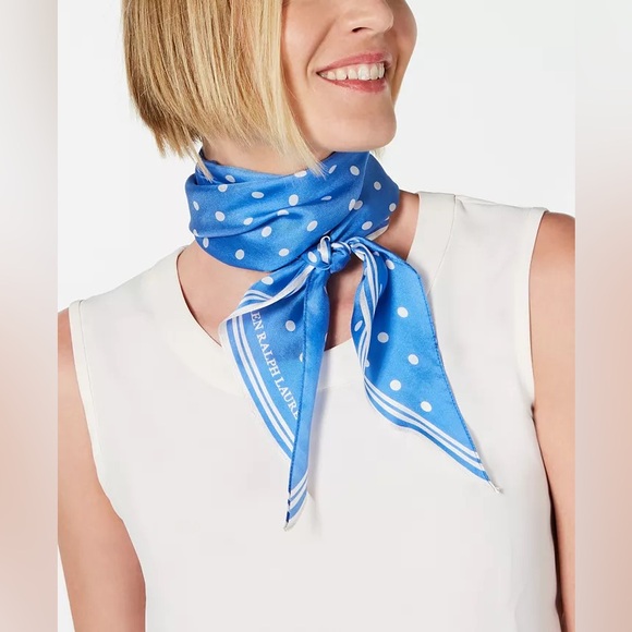 NWOT Lauren Ralph Lauren Daniella Silk Oblong Scarf - Picture 1 of 6